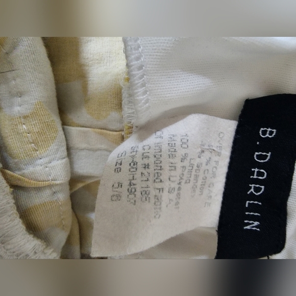 B.Darlin yellow and white dress with crochet size 5_6 stretchy fabric - Picture 3 of 3